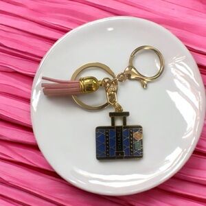 Blue and Gold Keychain